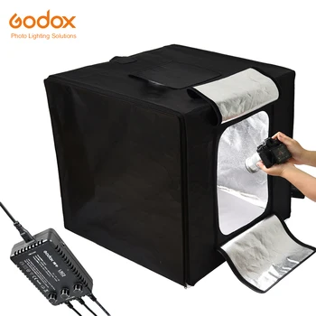 Godox Mini LED Fotografering Studio Optagelse Telt 60*60*60cm LST60 3STK LED-lampe band Power 60W 15000~19000 Lumen med Taske