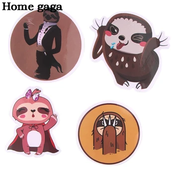 Homegaga 36pcs søde dyr Sloth klistermærker anime tegnefilm sjove vandtæt klistermærker, legetøj til børn diy scrapbog bærbar D3132
