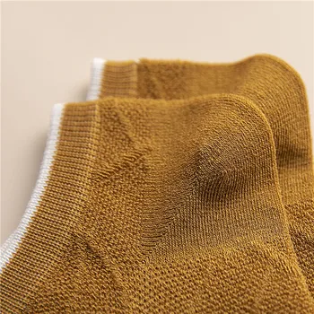 Høj Kvalitet Søde Elegant Casual Korte Sokker Sommeren Kvinders Ankel Sokker Ren farve Ladies' ren bomuld sokker, 5 par/masse
