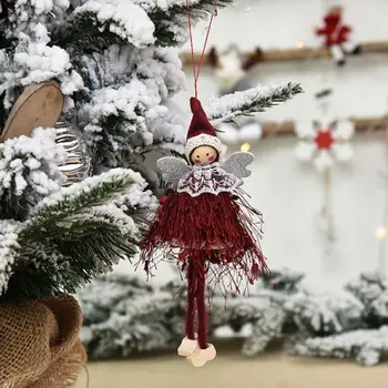 Jul New Angel Ornamenter Kreative Dukker Juletræ Vedhæng Window Dressing Leverer Home Decor