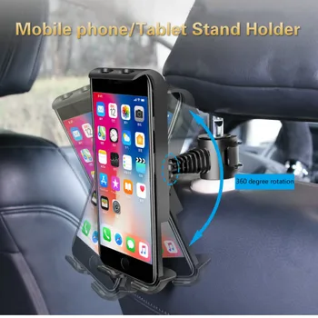 Justerbar Bil Tablet Stand Holder til IPAD Universal Tablet Stå autostol Tilbage Beslag til 4-11 Tommer Tablet Tilbehør