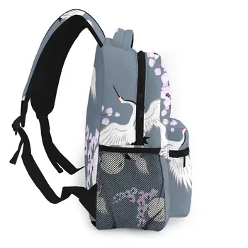 Kvinder mode rygsæk mandlige rejse rygsæk herre taske store laptop shopping rejse taske Orkideer Og Kraner