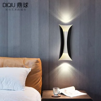 Moderne soveværelse lys abajur hanglampen soveværelse lys glas bold soveværelse stue sengen home deco-væglampe