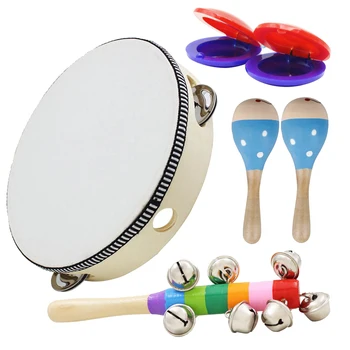Musical Instrument Sæt, 6stk Musik Uddannelse, Legetøj til Børn, Fysisk Legetøj og Gaver til Børn