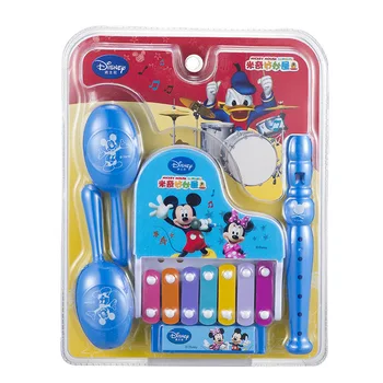 Original Disney Princess Mickey Barn Hånd Banke Harmonika, Klarinet Klarinet Sand Hammer Fem-i-Ét Sæt-Legetøj til Børn