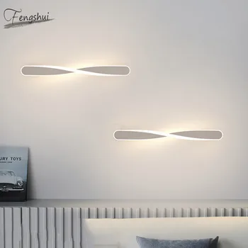 Post-moderne LED-Spiral Midtergangen væglamper lysarmaturer Nordiske Badeværelse Lampe Soveværelse Seng, Stue, Balkon Deco Sconces