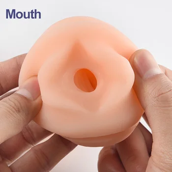Realistisk deepthroat Mandlige Masturbator TPE vibrator Kunstig Vagina Munden Anal Oral Sex Masculino Erotiske Legetøj Sex Legetøj til Mænd