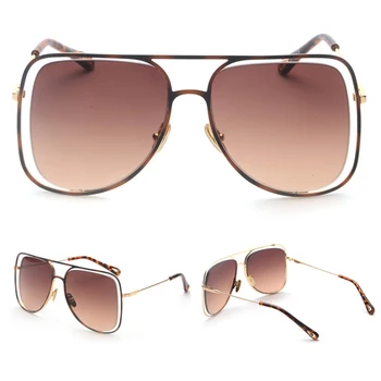 Retro vintage hældning pilot Solbriller Kvinder mode luksus Mærke nuancer til kvinder Store kvindelige Solbriller, briller damer 2020