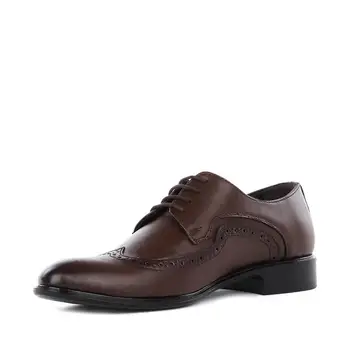 Trend designer formelle brun herre kjole sko læder elegant klassisk brogue sko lejligheder oxfords sociale bryllup office business
