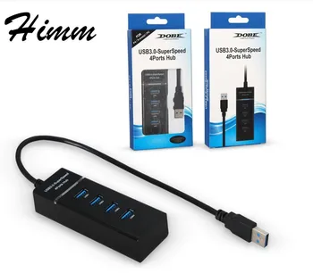 Universal 4-I-1 USB 3.0/2.0-HUB Til PS4/PS4 Slank Høj Hastighed Adapter til Xbox/Xbox Slim USB-HUB Med Retail Pakke