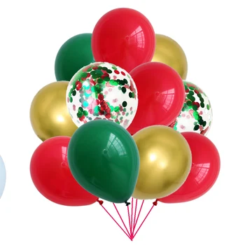 11 stykker af en jungle tema ballon metal latex konfetti ballon, grøn, pink, gul ballon kit fødselsdag, julefrokost dekoration
