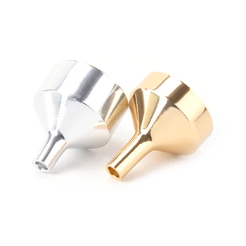 1pc Parfume Overførsel Diffuser Flaske Mini Flydende Olie påfyldning Lab Lille Metal Aluminium Mini Tragt New Høj Kvalitet