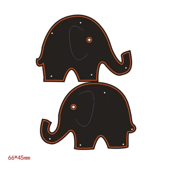 2 stk/sæt Elefant Dyr spåntagende Dør Stencil til DIY Scrapbooking Prægning Papir Kort Diecuts Nye Uregelmæssig Figur