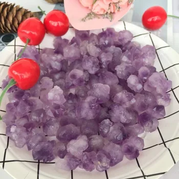 200g smukke naturlige ametyst kvarts Krystal smykkesten blomst meditation, reiki healing krystal sten-prøve i hjemmet indretning