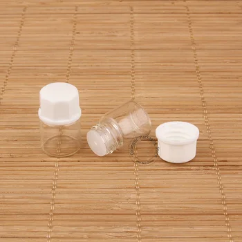 200pcs/masse Engros-1ml Mini Glas Æterisk Olie Flaske Små Dropper Hætteglas 1/30OZ Genopfyldning Kosmetiske Emballage Test Jar