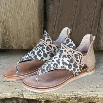 2020 Kvinder Sandaler, Klip-Klappere Leopard Print Sommer Sko Kvinder I Stor Størrelse Fladskærms Kvinder Sandaler Dame Sommer Sko Sandaler