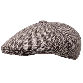 2020 nye vinter mænd og kvinder avisdrenge hatte, varm, ulden hue udendørs klassiske ivy hat høreværn vinter hat