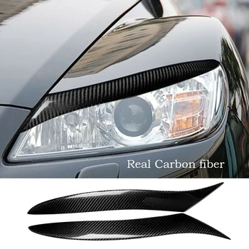 2X Carbon Fiber bilforlygte Øjenbryn Øjenlåg til Mazda RX-8 RX8 2004-2008