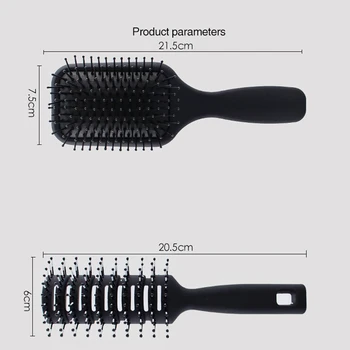 5Pcs Padle Hair Brush, Detangling Børste og Hår Kam til Mænd og Kvinder, Stor på Vådt eller Tørt Hår