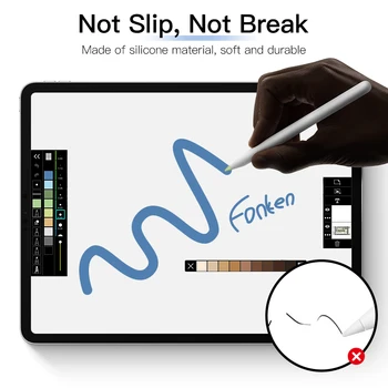 8STK Silikone Spids Tilfælde Nib Cover til Tablet Blyant 1 2 Touchscreen Stylus Pen Blødt silikone Erstatning Tip Tilfælde Cap-Indehaver