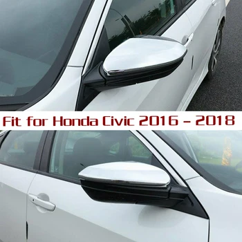DWCX 1 Par til Venstre og Højre Side Ede sidespejl Dække Hætte Trim, Passer Til Honda Civic 10 2016 2017 2018
