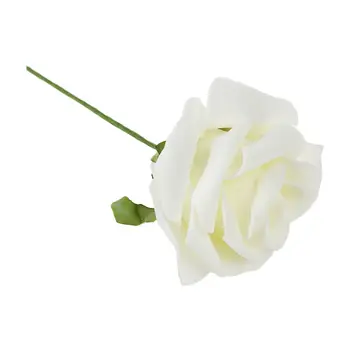 Elfenben Kunstige Skum Rose Buket 10 PE Blomster Blomster Brude Bryllup Indretning 7cm