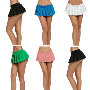 Fashion Kvinder, Piger Micro Mini Nederdele Flerfarvet A-Linje Tutu Skørter Bodycon Dans Clubwear Korte Nederdele Damer Sexet Tøj