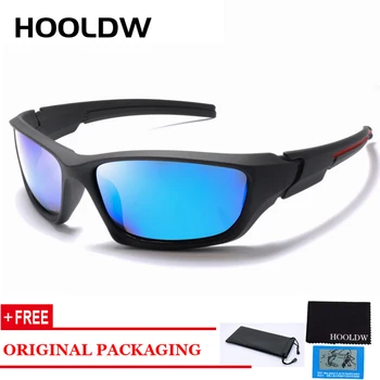 HOOLDW Nye Mode Polariserede Solbriller Mænd Luksus Brand Designer Kørsel Sol Briller Mandlige UV400 Briller Brillerne Gafas De Sol