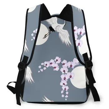 Kvinder mode rygsæk mandlige rejse rygsæk herre taske store laptop shopping rejse taske Orkideer Og Kraner