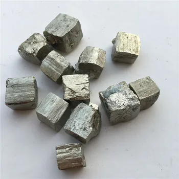 Naturlige pyrit crystal tumbling krystal healing prøve perle mineral dataindsamling og videnskabelig forskning