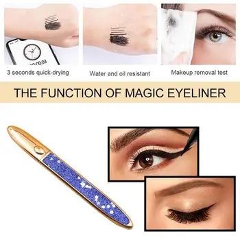 Nye Magiske selvklæbende Eyeliner Pen Lim-fri Magnetisk-gratis for Falske Øjenvipper Vandtæt Ingen Blomstrende Eye Liner Blyant