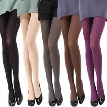 Nye Sexet Mode Med Slik Farver Uigennemsigtig Footed Sockings Strømpebukser Kvinder Sockings