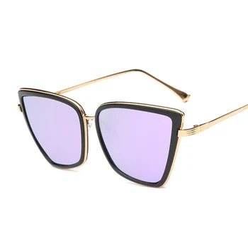 Sexet Cat Eye Solbriller Kvinder Luksus Brand Designer Vintage Hældning Briller Retro Solbriller Kvindelige Mode