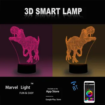 Singapore Merlion Dropshipping Led 3D Lys-Effekt 7 Farve med Fjernbetjening Batteri Drives Kid Legetøj, Smart Phone Kontrol Lampe