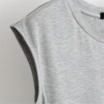 Sommeren Kvinders Ærmeløs T-Shirt Sexy Soft Grundlæggende Almindelig Top T-shirt 2019 Nye Ankomst Afslappet Behagelig Toppe, T-Shirt Hot Salg