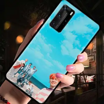 Sort Tpu Tilfældet For Huawei P30 P20-P40 Lite E S Smart Plus 2019 Mate 10 20 Pro Capa Bløde Coque koreanske Hold JIN Kpop