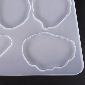 Stort Bord Dekoration Skimmel Coaster Sæt Multi-standard Kop Mat Silikone Forme Crystal DIY Epoxy UV-Lim Forme Værktøj
