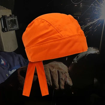 Svejsere Flammehæmmende Komfort Brandsikker Beskyttende Svejsning Bandana Cap, Hat egnet til almindelig svejsning Hatte & Kasketter