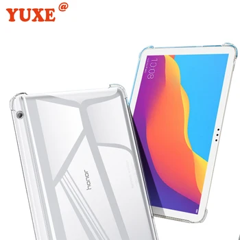 Tablet etui Til Huawei MediaPad M3 8.4 tommer BTV-W09 DL09 Tilfælde TPU Silicium Gennemsigtigt Slim Airbag Dække Anti-falde for M3 8.4