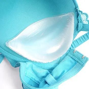 Trekant Puder Silikone Badedragt Push Up Bh Pads Indsætte Bryst, Bra Spaltning Forstærker til Kjole Bikini Badedragt