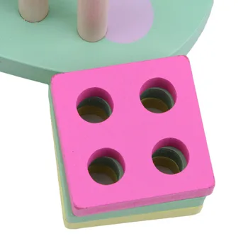 Træ-Legetøj Geometrisk Form Baby Legetøj Byggesten Kognitive Match Montessori Materiale Børn Tidligt Uddannelse Blokere For Kids Legetøj