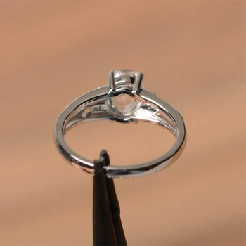 Udsøgt Sølv Farve Oval Cubic Zircon Hule Blade Band Ringe Til Kvinder bryllupsfest Engagement Forslag Ringe Smykker