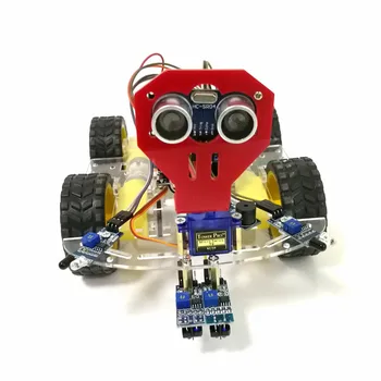 WiFi Kontrol, Undgåelse Tracking Smart Robot Bil Chassis Kit Hastighed Encoder Batteri Box 4WD Ultralyd-Modul Til Arduino Kit