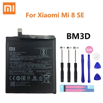 Xiao Mi Oprindelige BM3D Batteri Til Xiaomi 8 Xiaomi8 SE MI8 SE M8SE BM3D Ægte Udskiftning Mobiltelefon Batteri 3020mAh Med Gratis Værktøjer