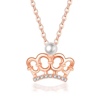 ZOCAI Fine 18K Crown Diamond Choker Halskæde Smykker og Vedhæng Justerbar Smykker Tilbehør til Kvinder Pige Bryllup Gave
