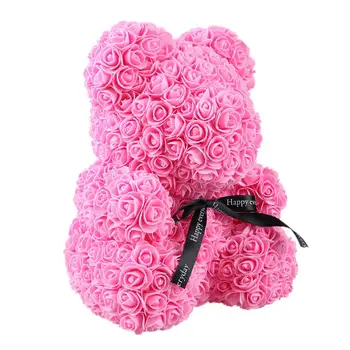 25cm Kreative Kunstige Skum Steg Blomst Bamse Skimmel julefrokost Dekoration Valentines Gave Ornament Forsyninger