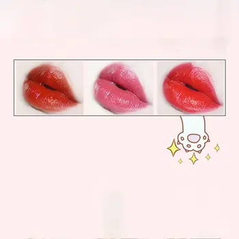 3 Farver Læifter Sæt Sød Kat Læift Langvarig Fugtgivende Læber Makeup Lip Pinde Kosmetiske Gave Sæt