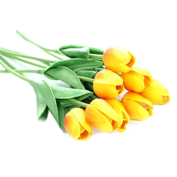 31Pcs Tulipaner Kunstige Blomster Calla Falske Blomster Real Tryk på Blomster til Bryllup Dekoration Home Party Dekoration