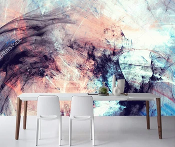 3D abstrakt kunst tapet, farve dynamisk baggrund til stuen, kontoret baggrund væggen vinyltapet papel de parede
