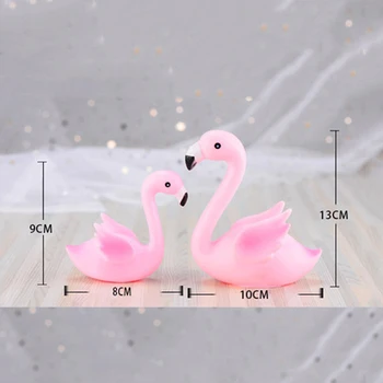 3D Pink Flamingo Kage Topper Siddende Stilling Bryllup Fødselsdag Begivenhed Part Baby Shower Kage Bagning DIY Dekoration af Forbrugsstoffer